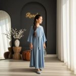 عبای بلند آستین کیمونو مدل ساحره - تصویر 10