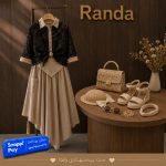 پیراهن مجلسی تابستانه دخترانه مدل دلارا - تصویر 3