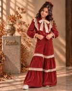 ست بلوز و شلوار کبریتی پاییزه دخترانه مدل شوق - تصویر 6