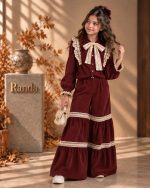 ست بلوز و شلوار کبریتی پاییزه دخترانه مدل شوق - تصویر 4
