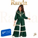ست  بلوز و شلوار کبریتی پاییزه دخترانه مدل ناز